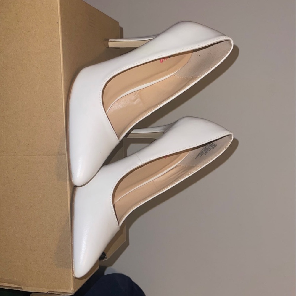 White just fab high heels